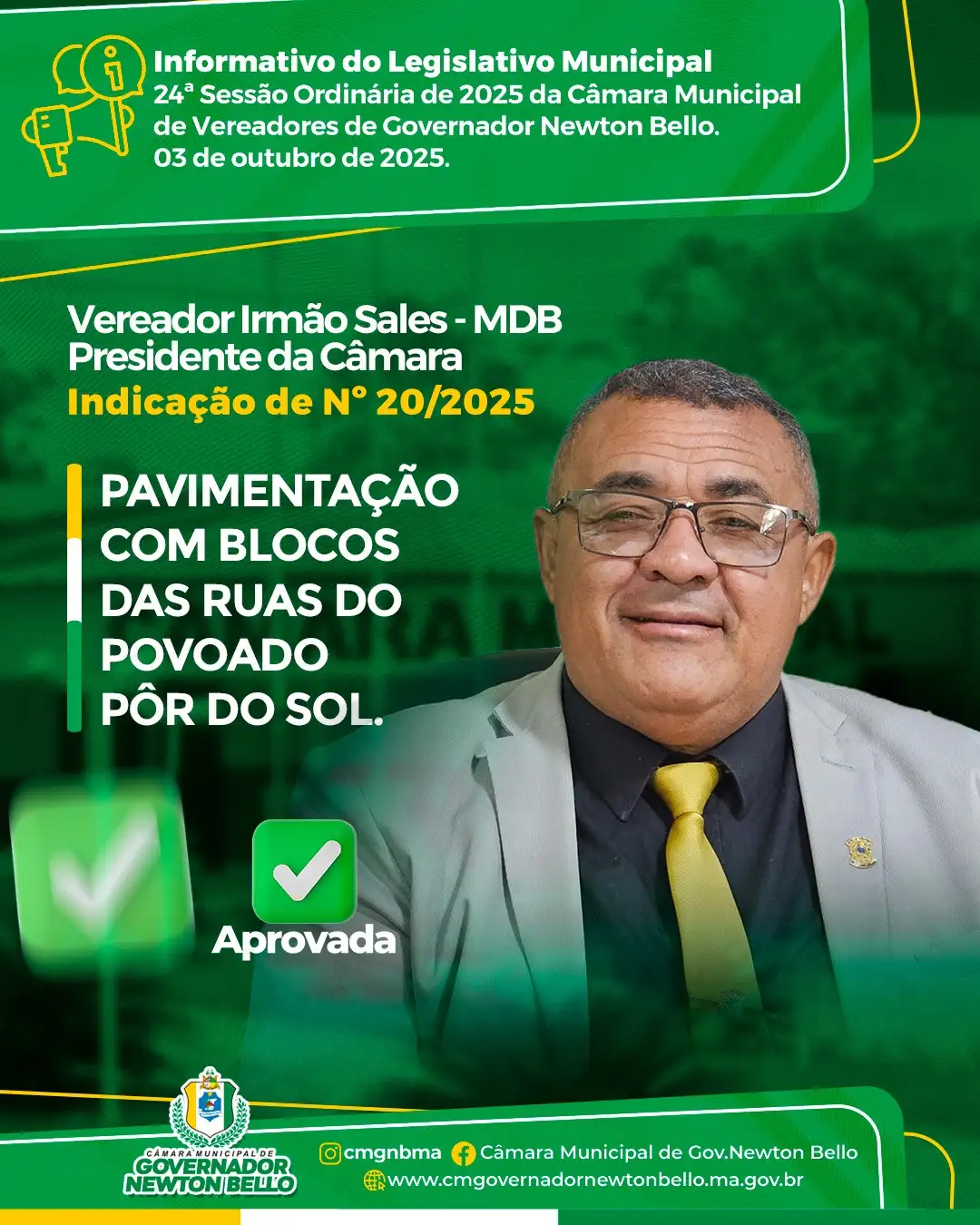 Indicações Aprovadas na 24ª Sessão Ordinária de 2025